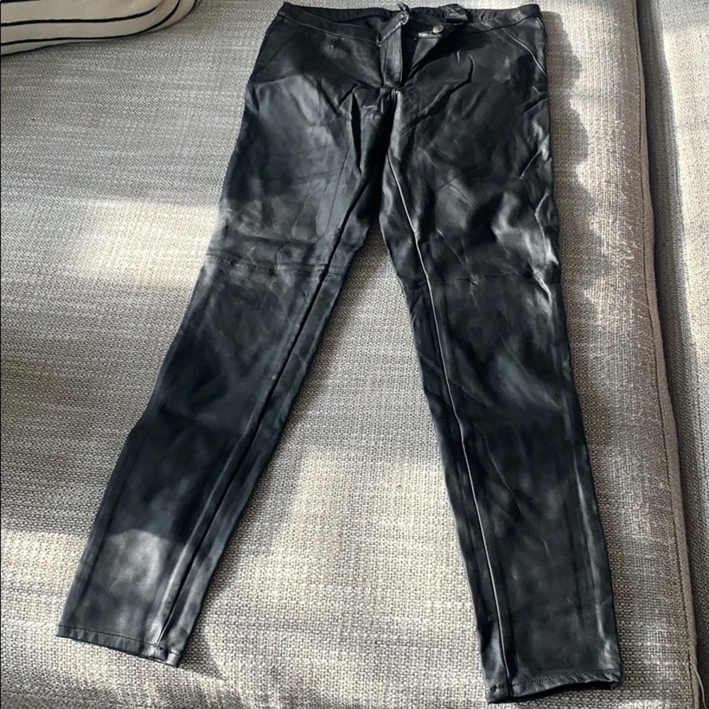 H&M faux leather pants
